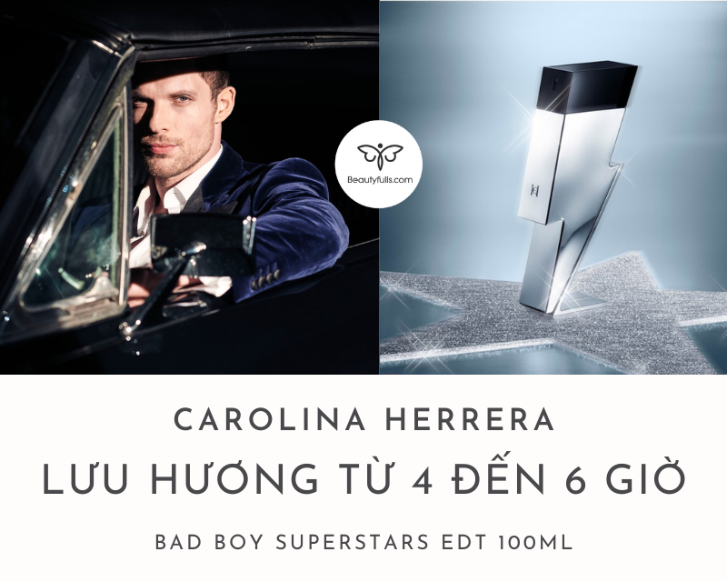nước hoa nam carolina herrera bad boy superstars
