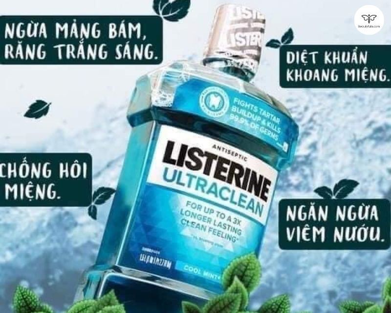 nước súc miệng listerine cool mint