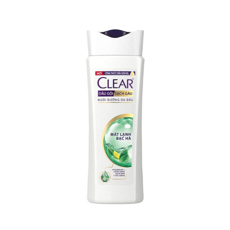 Dầu Gội Clear Bạc Hà 340g Mát Lạnh