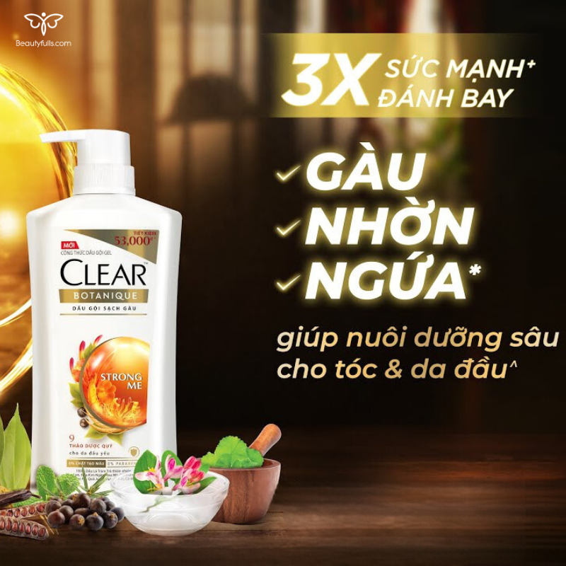 dầu gội clear trị gàu