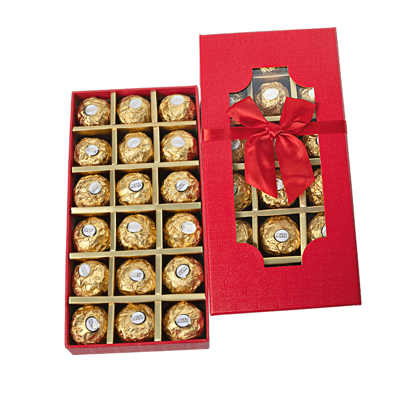 Quà Valentine Cho Người Yêu Socola Ferrero Rocher 18 Viên Hộp Đỏ