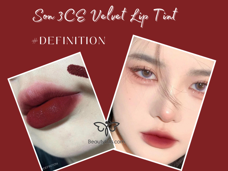 Kết cấu của son 3CE Velvet Lip Tint