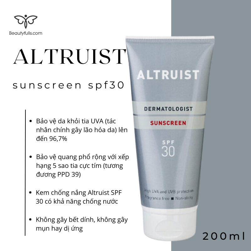 kem-chong-nang-altruist-dermatologist-sunscreen-spf-30-200ml