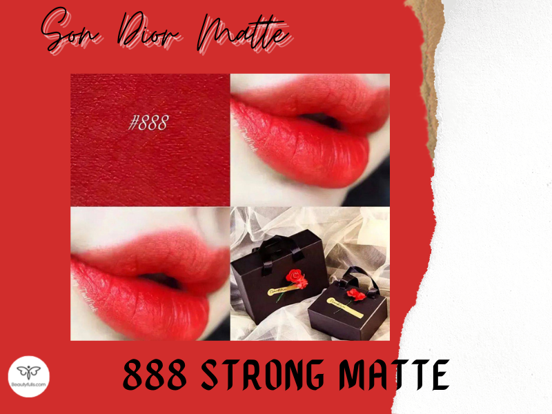 Son Thỏi Lì Dior Rouge 888 Strong Matte Màu Đỏ Cam