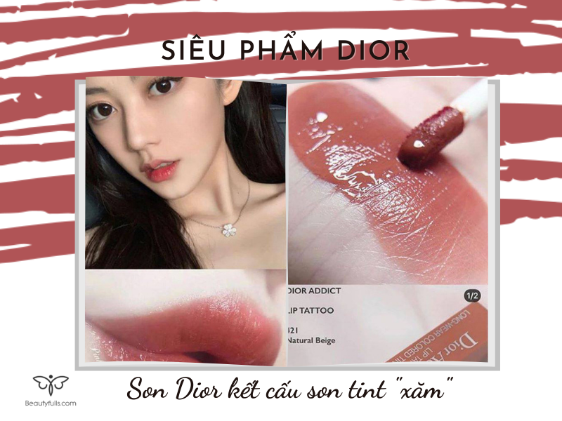 Bill ĐứcFullbox Son Dior Addict Lip Tattoo màu 421 Natural Beige 541  Natural Sienna 321 cam đỏ đất Tatoo  Shopee Việt Nam