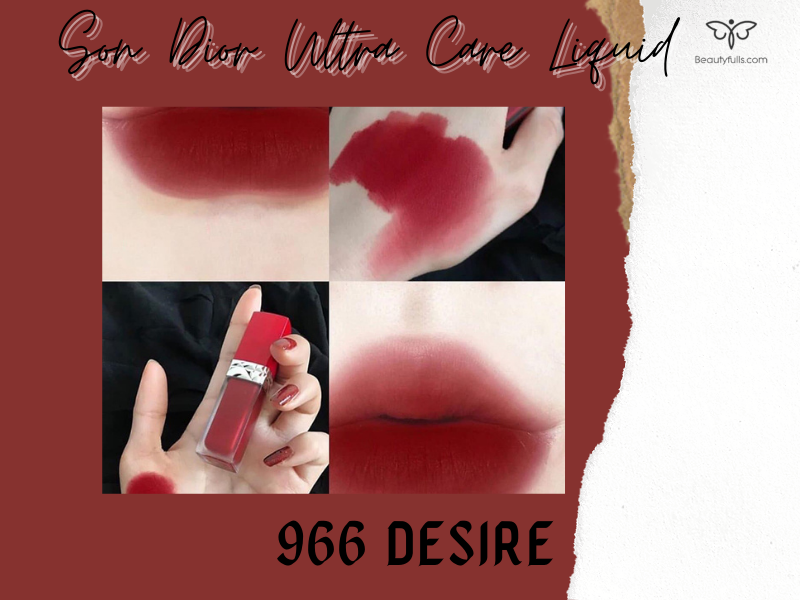 Son Dior 966 Desire Kem Màu Đỏ Ruby Thần Thánh Hot Nhất