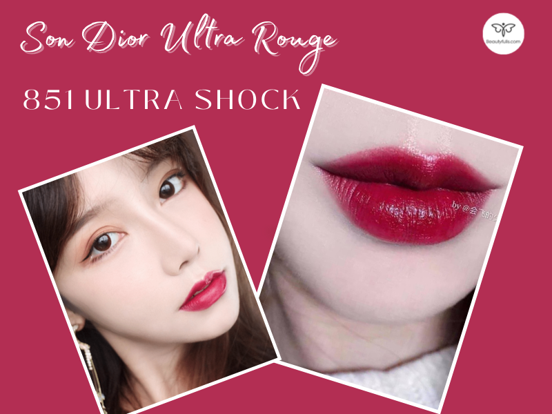 Son Dior 851 Ultra Shock Đỏ Rượu  Son Dior Vỏ Đỏ Siêu Hot