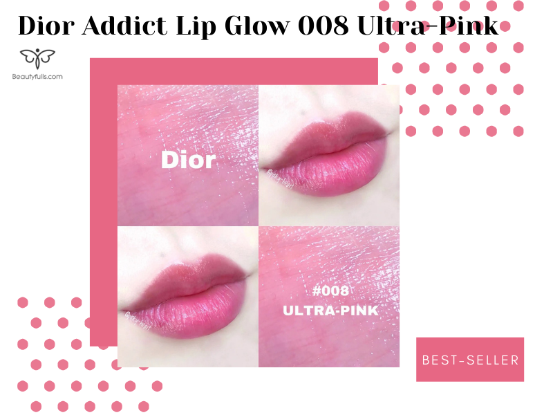 Son Dưỡng Môi Christian Dior Addict Lip Glow Reviver Lip Balm 008 Ultra  Pink  Màu Hồng