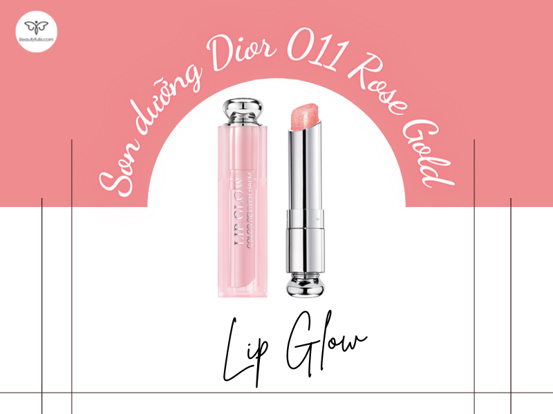 Amazoncom  Dior Addict Lip Glow Reviving Lip Balm Full Size 32g 011  Rose Gold  Beauty  Personal Care