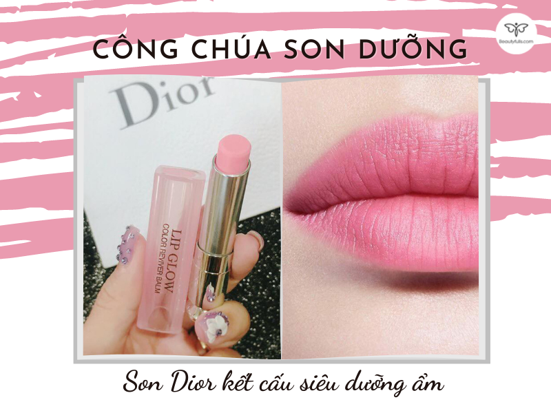 Son Dưỡng Dior Addict Lip Glow 033 Coral Pink Unbox  Mỹ Phẩm  Socutelipstick  Tiệm Socute