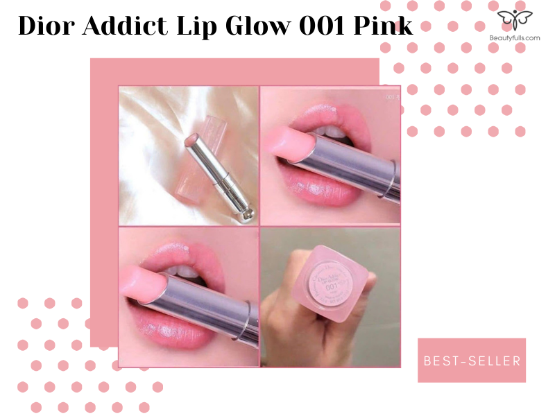 Set son dưỡng môi Dior Addict Lip Glow 001 Pink  004 Coral Honestmart