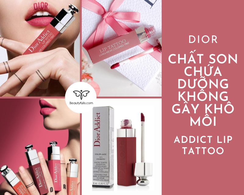 Review chi tiết son Dior Addict Lip Tattoo mới nhất và địa chỉ mua uy tín