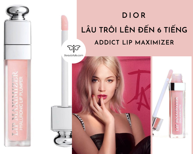 Son Dưỡng Môi Mini Dior Collagen Addict Lip Maximizer 2ml  001  Pink  komall