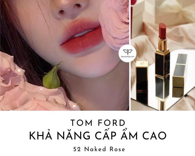 Son Tom Ford 52 Naked Rose Satin Matte Màu Hồng Khô Giá Tốt