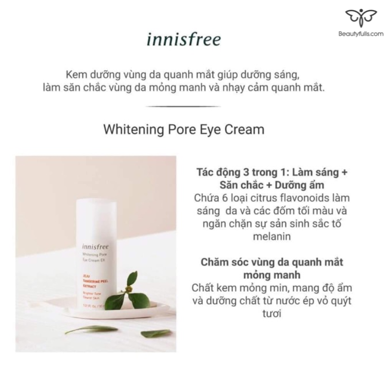 kem-duong-mat-innisfree-whitening-pore-eye-cream