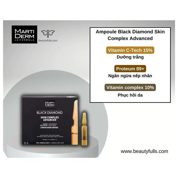 Ampoule MartiDerm Black Diamond Skin Complex Advanced