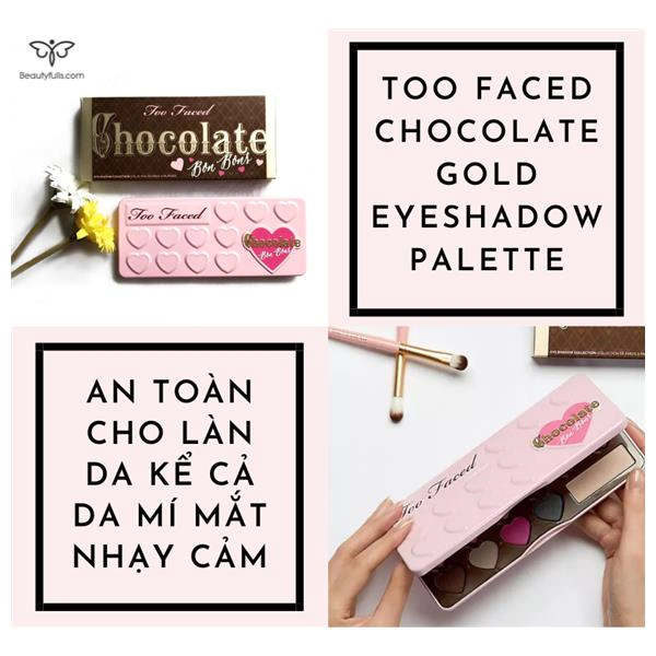 bảng mắt too faced chocolate bon bons eyeshadow palette