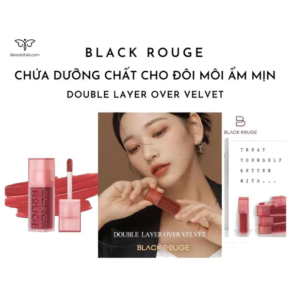 black rouge double layer over velvet