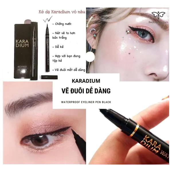 Kẻ mắt Karadium là một sản phẩm trang điểm mắt được ưa chuộng ở Hàn Quốc vì độ bền và chất lượng cao. Với nhiều màu sắc khác nhau, bạn có thể dễ dàng tạo nên những phong cách trang điểm khác nhau để phù hợp với từng sự kiện và tình huống. Hãy xem hình ảnh để tìm hiểu thêm về sản phẩm này.