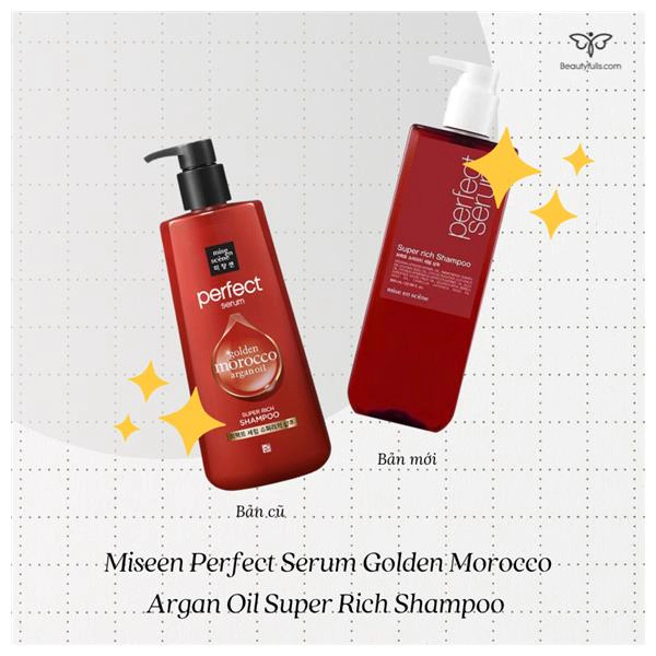 Dầu Gội Miseen Perfect Serum Golden Morocco Argan Oil Super Rich Shampoo