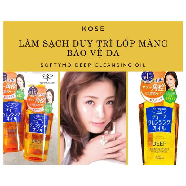 Dầu Tẩy Trang Kose Softymo Deep Cleansing Oil