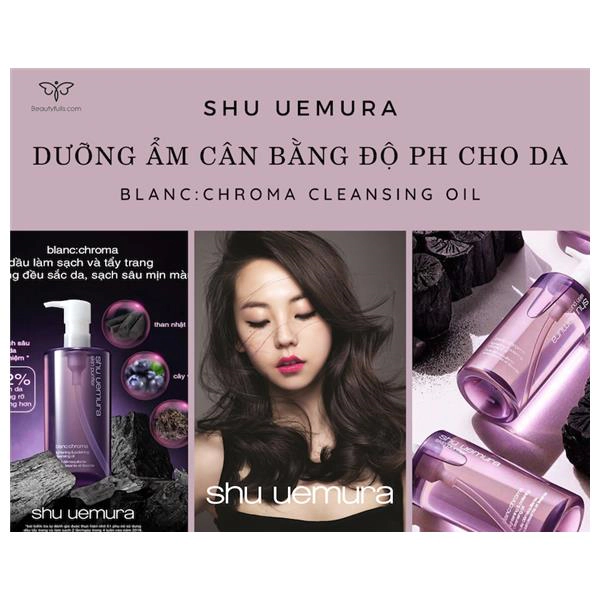 Dầu Tẩy Trang Shu Uemura Màu Tím Blanc:chroma Cleansing Oil