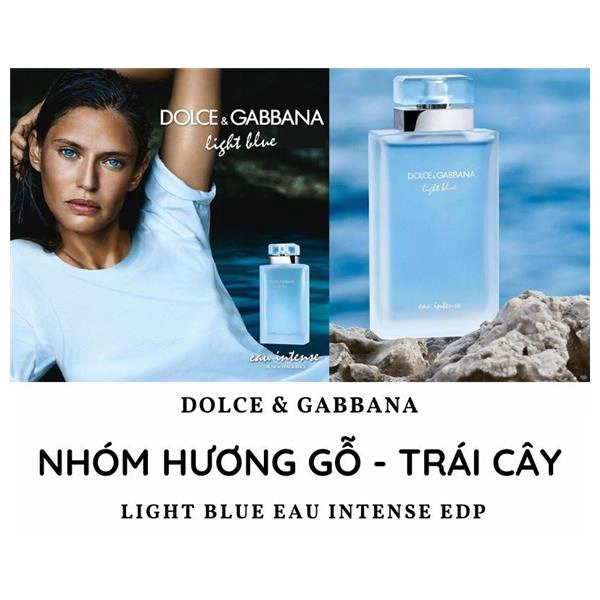 Nước Hoa Dolce & Gabbana Light Blue Nữ 50ml Eau Intense EDP