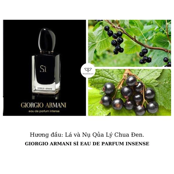 giorgio armani si eau de parfum intense đen