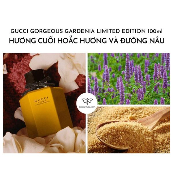 gucci flora vàng gorgeous gardenia limited edition edt 100ml
