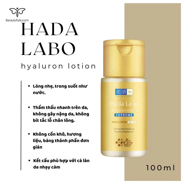 hada labo advanced nourish supreme hyaluron lotion dưỡng ẩm