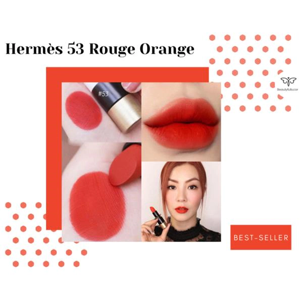 Hermes 53 Rouge Orange cam đỏ