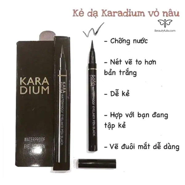 Karadium là sản phẩm trang điểm Hàn Quốc chất lượng cao với những lợi ích tuyệt vời. Sản phẩm không những giúp bạn trang điểm đẹp tự nhiên, mà còn giữ được bền màu suốt cả ngày. Hơn nữa, Karadium còn có thể sử dụng được trên cả môi và má nữa đấy.