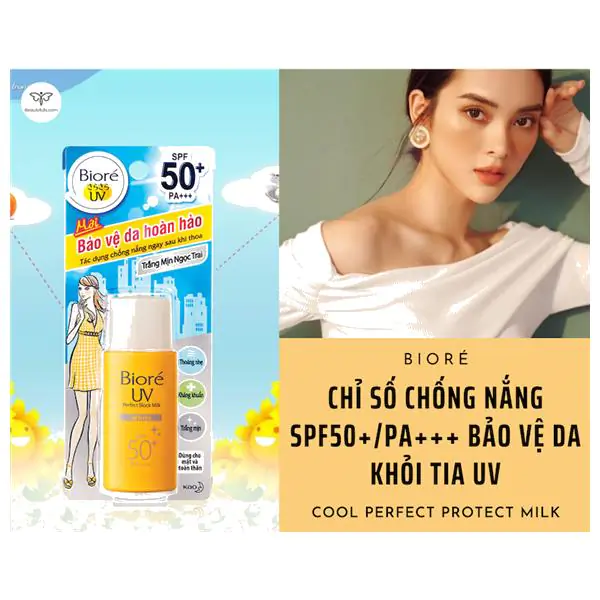 kem chống nắng biore perfect protect milk