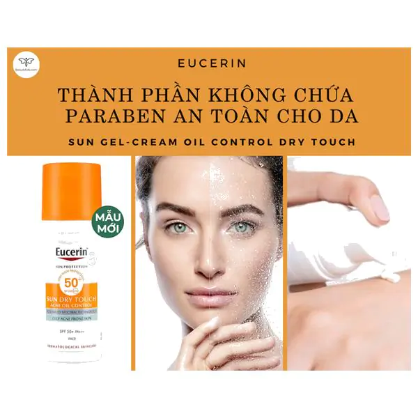 kem chống nắng eucerin sun dry touch