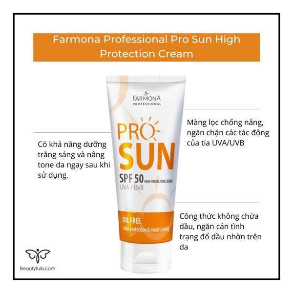Kem Chống Nắng Farmona Professional Pro Sun High Protection Cream