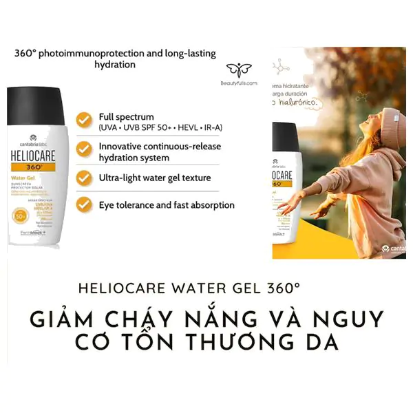 kem chống nắng heliocare 360 water gel