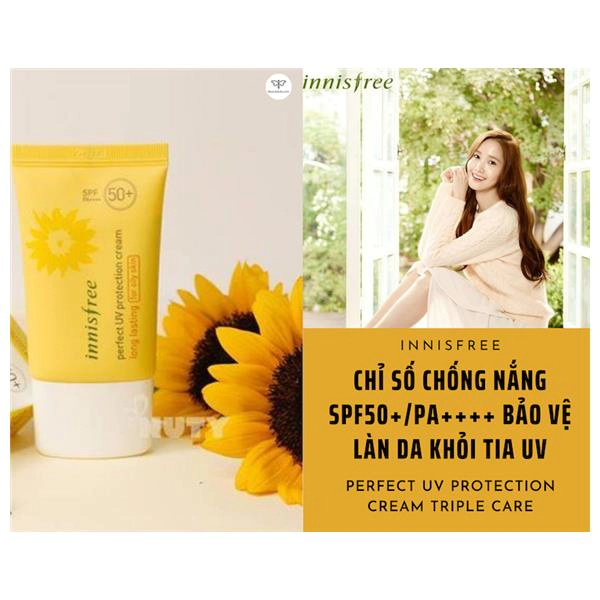 kem chống nắng innisfree perfect uv protection cream triple care spf 50+ pa++++