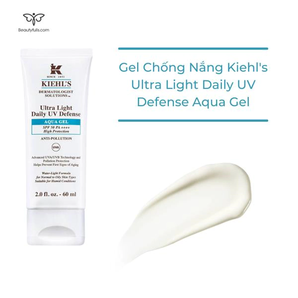 Kem Chống Nắng Kiehl's Aqua Gel Ultra Light Daily UV Defense SPF50