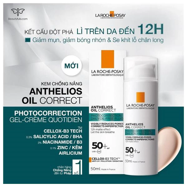 Kem Chống Nắng La Roche Posay Anthelios Oil Correct Photocorrection 
