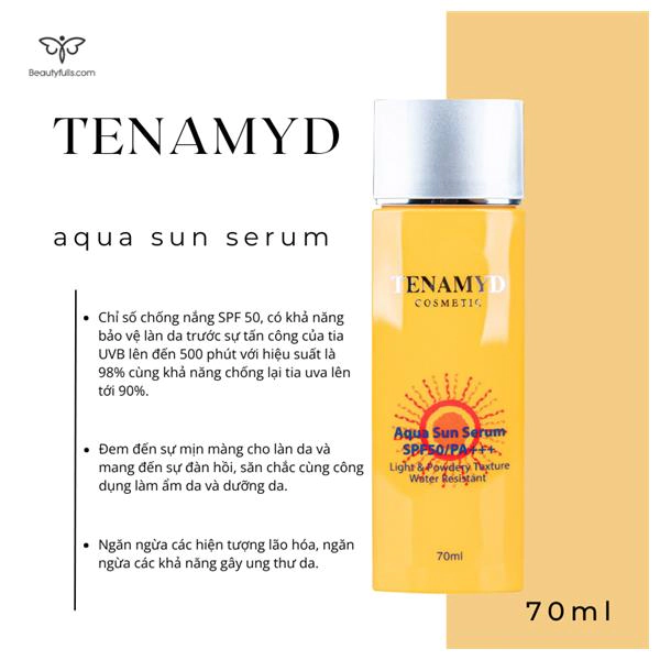 kem chống nắng tenamyd canada aqua sun serum spf 50 70ml