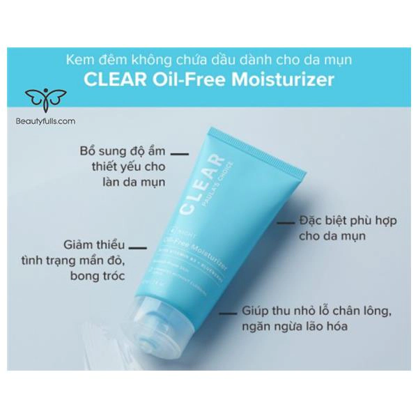 kem dưỡng ẩm paula's choice clear oil free moisturizer
