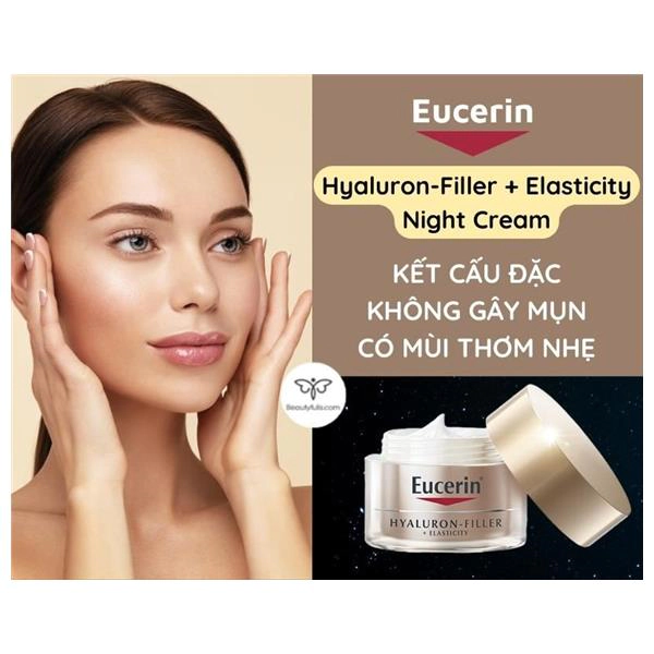 kem dưỡng ban đêm eucerin hyaluron filler + elasticity night