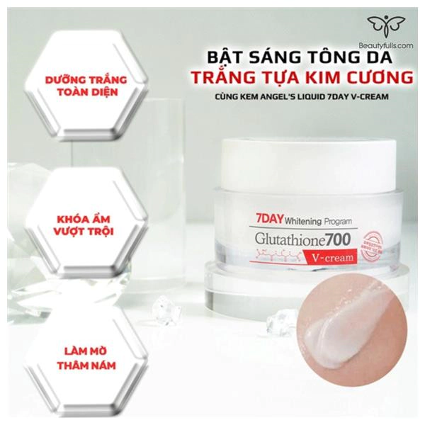 Kem Dưỡng Da Glutathione Angel's Liquid 7 Day 700 V-Cream