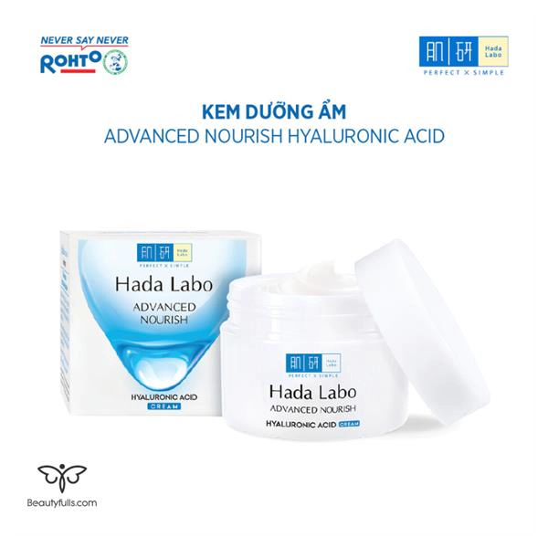 Kem Dưỡng Hada Labo Advanced Nourish Hyaluronic Acid Cream Cho Da Khô