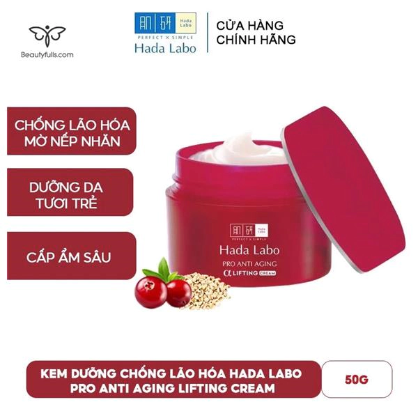 Kem Dưỡng Hada Labo Pro Anti Aging Lifting Cream 