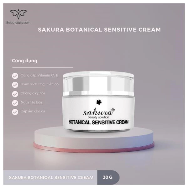 Kem Dưỡng Sakura Cho Da Nhạy Cảm Botanical Sensitive Cream