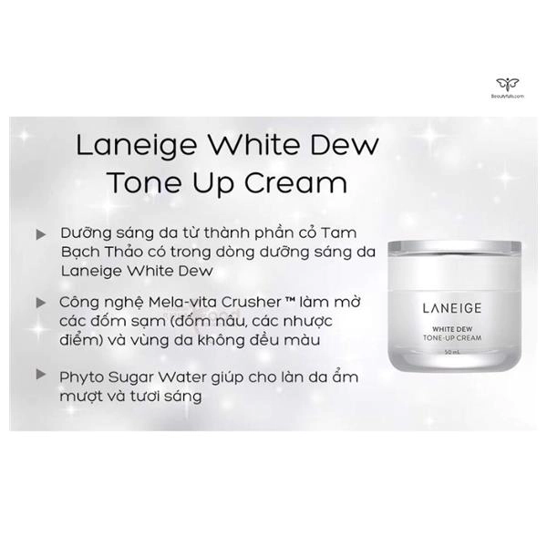 Kem Dưỡng Trắng Laneige White Dew Tone-Up Cream