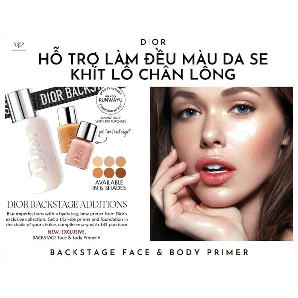 Kem Lót Dior Backstage Face  Body Primer 5ml  Lazadavn