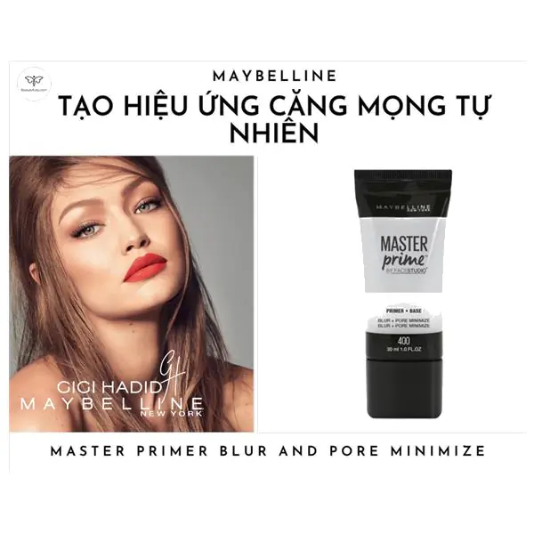 Kem Lót Maybelline Màu Trắng Master Prime Blur and Pore Minimizer