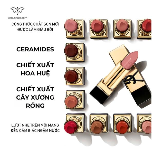 Kết Cấu YSL Rouge Pur Couture Caring Satin